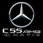 أضواء بروجكتور شعار MERCEDES BENZ رقم 03 (الكمية 1 = 1 مجموعة / 2 أضواء باب)