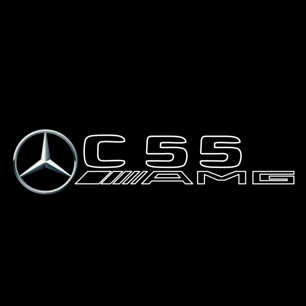 أضواء بروجكتور شعار MERCEDES BENZ رقم 03 (الكمية 1 = 1 مجموعة / 2 أضواء باب)
