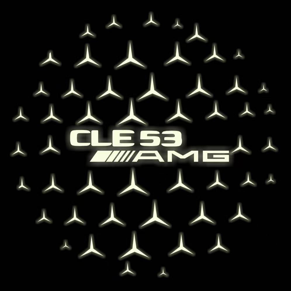 MERCEDES BENZ LOGO PROJECTOT LIGHTS Nr.03 (cantidad 1 = 1 juego/2 luces de puerta)