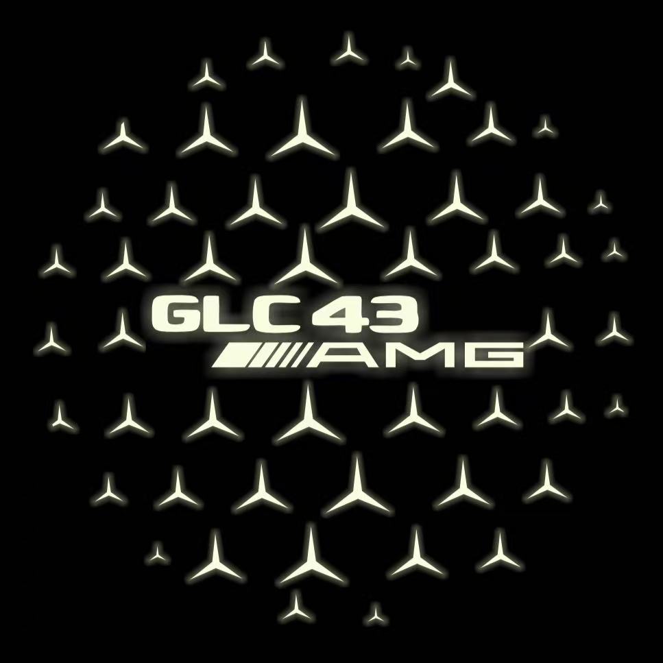 LUCI PROIETTORI LOGO MERCEDES BENZ Nr.03 (quantità 1 = 1 set / 2 luci porta)