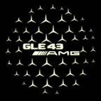 LUCI PROIETTORI LOGO MERCEDES BENZ Nr.03 (quantità 1 = 1 set / 2 luci porta)