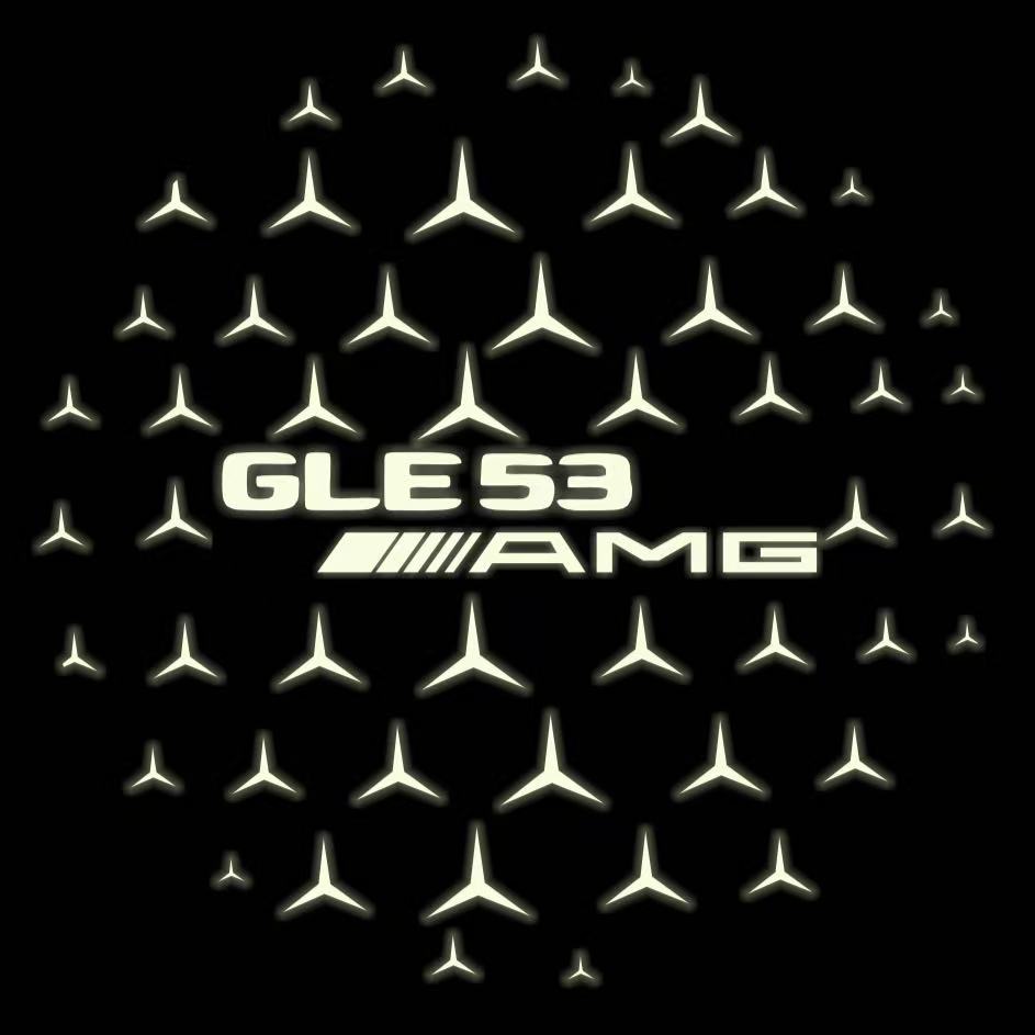 MERCEDES BENZ LOGO PROJECTOT LIGHTS Nr.03 (Menge 1 = 1 Sätze/2 Türleuchten)