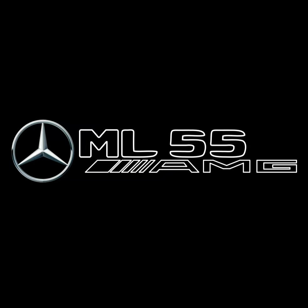 أضواء بروجكتور شعار MERCEDES BENZ رقم 03 (الكمية 1 = 1 مجموعة / 2 أضواء باب)