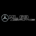 أضواء بروجكتور شعار MERCEDES BENZ رقم 03 (الكمية 1 = 1 مجموعة / 2 أضواء باب)