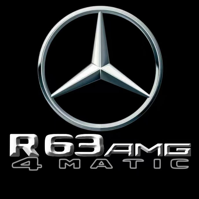 أضواء بروجكتور شعار MERCEDES BENZ رقم 03 (الكمية 1 = 1 مجموعة / 2 أضواء باب)