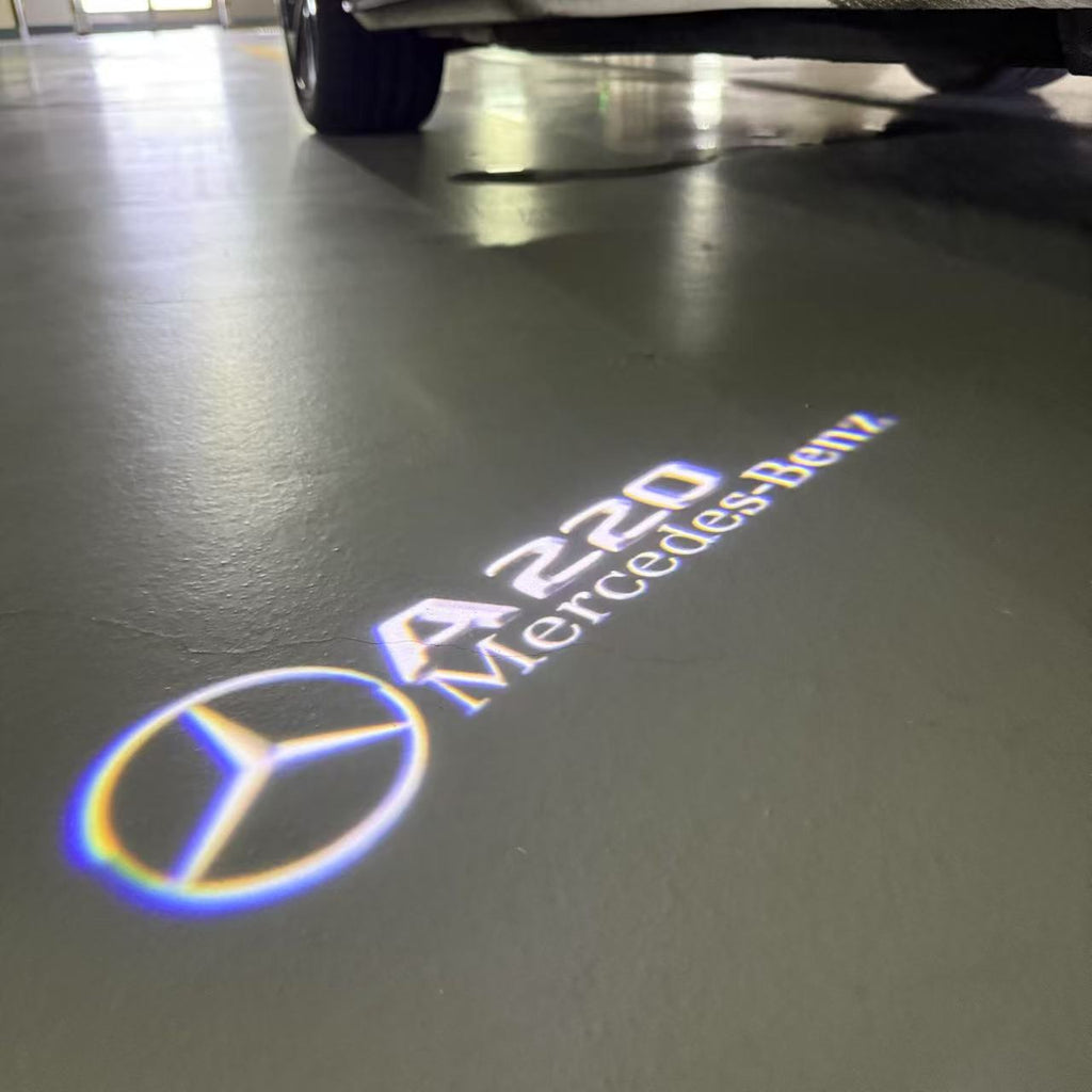 أضواء بروجكتور شعار MERCEDES BENZ رقم 03 (الكمية 1 = 1 مجموعة / 2 أضواء باب)