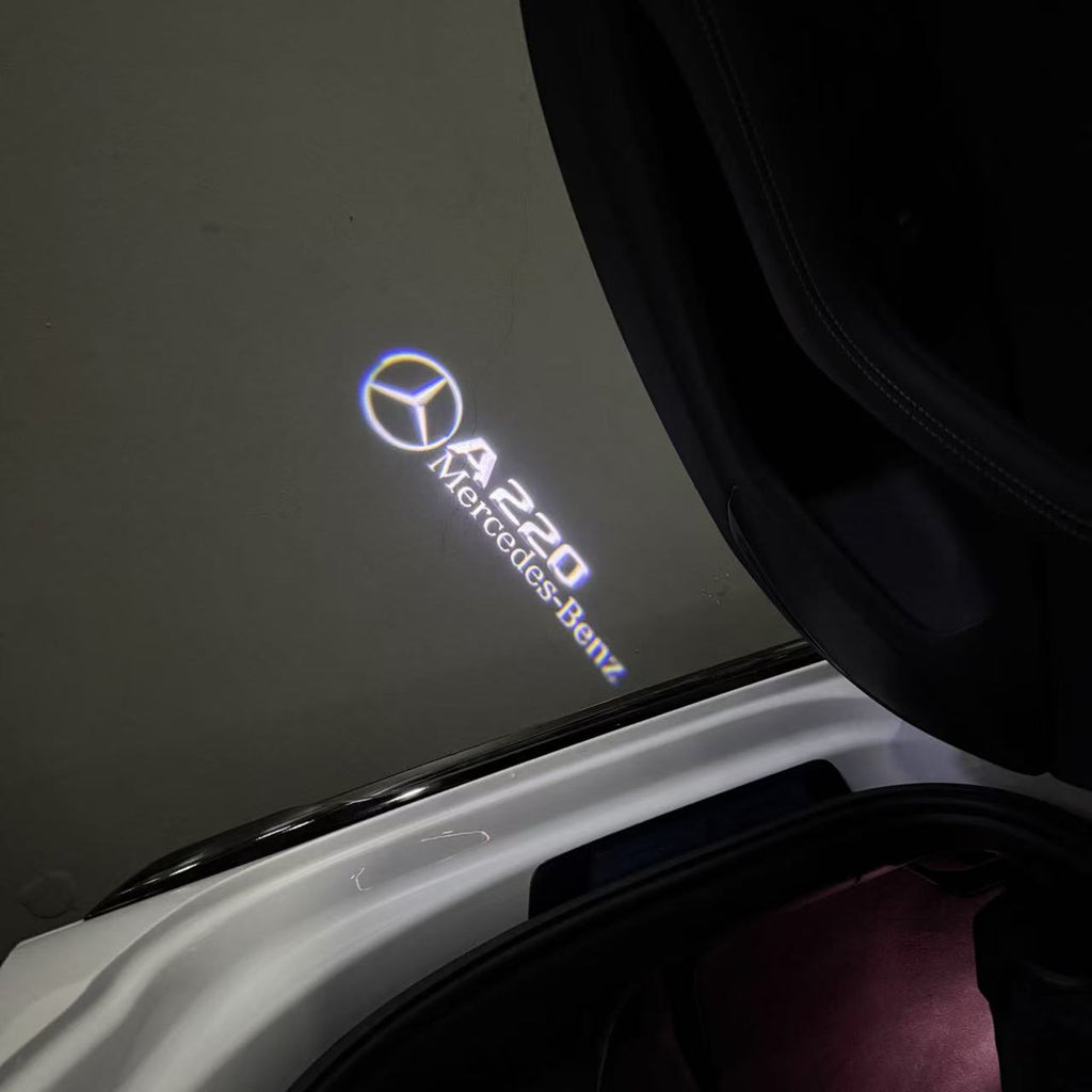 أضواء بروجكتور شعار MERCEDES BENZ رقم 03 (الكمية 1 = 1 مجموعة / 2 أضواء باب)