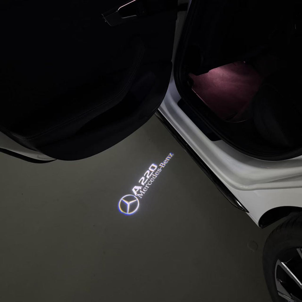 أضواء بروجكتور شعار MERCEDES BENZ رقم 03 (الكمية 1 = 1 مجموعة / 2 أضواء باب)