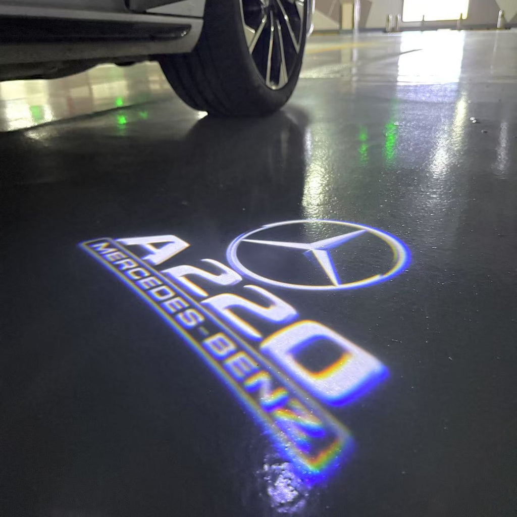 LUCI PROIETTORI LOGO MERCEDES BENZ Nr.03 (quantità 1 = 1 set / 2 luci porta)