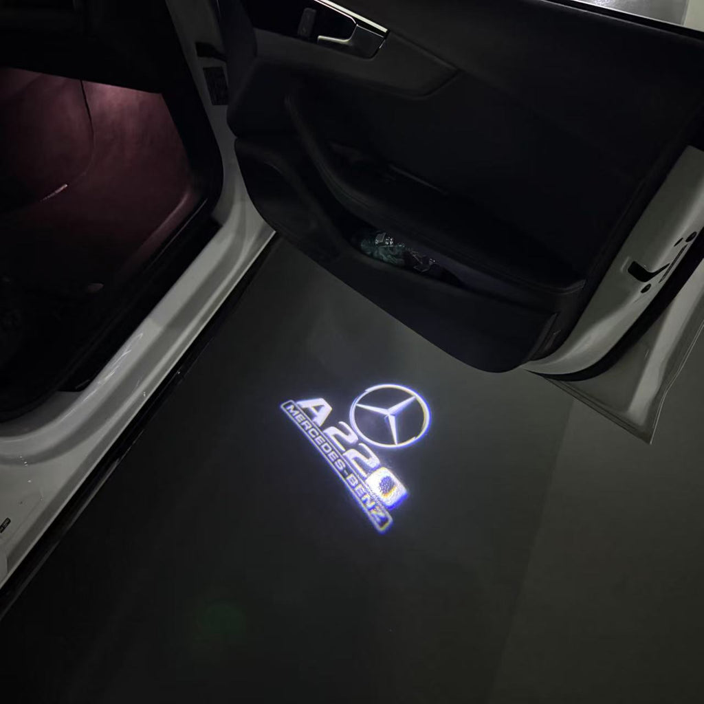 LUCI PROIETTORI LOGO MERCEDES BENZ Nr.03 (quantità 1 = 1 set / 2 luci porta)