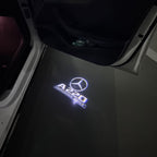 LUCI PROIETTORI LOGO MERCEDES BENZ Nr.03 (quantità 1 = 1 set / 2 luci porta)