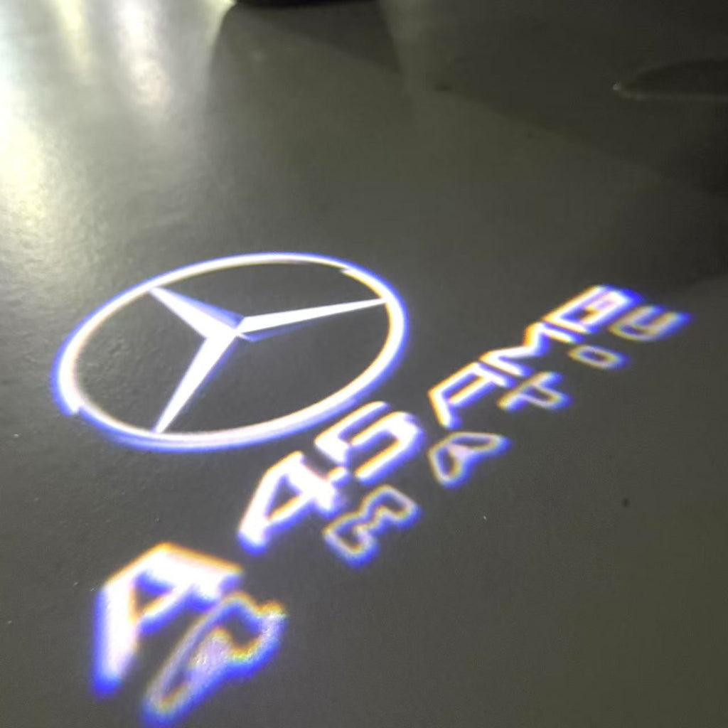 LUCI PROIETTORI LOGO MERCEDES BENZ Nr.03 (quantità 1 = 1 set / 2 luci porta)