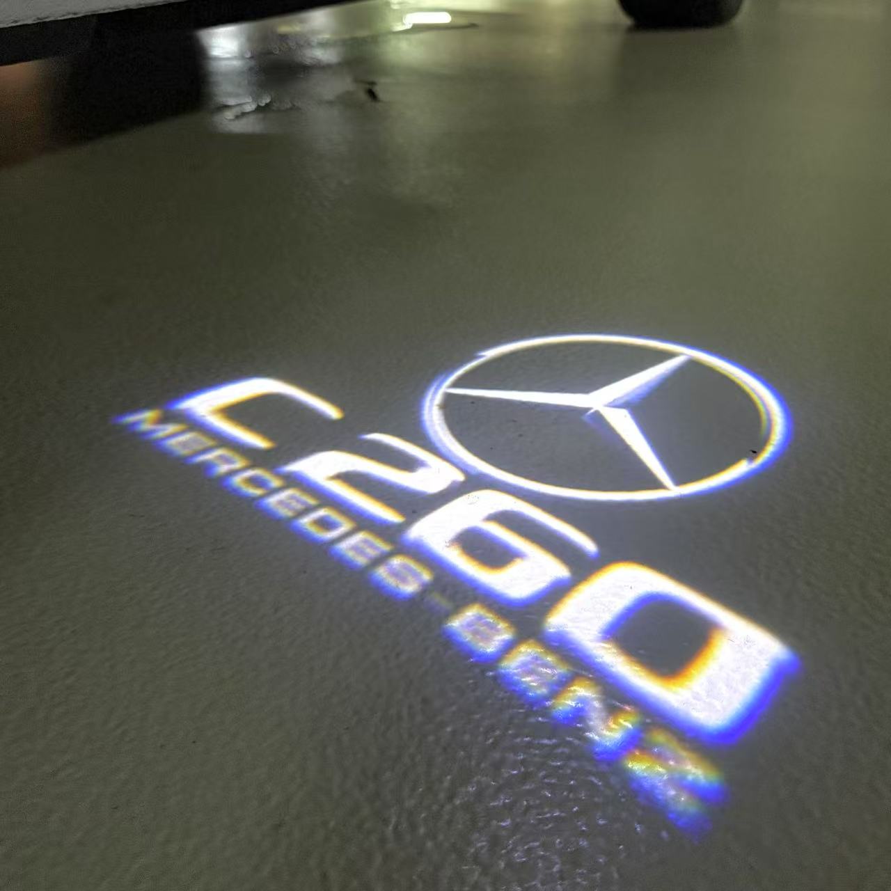 MERCEDES BENZ LOGO PROJECTOT LIGHTS Nr.03 (Menge 1 = 1 Sätze/2 Türleuchten)