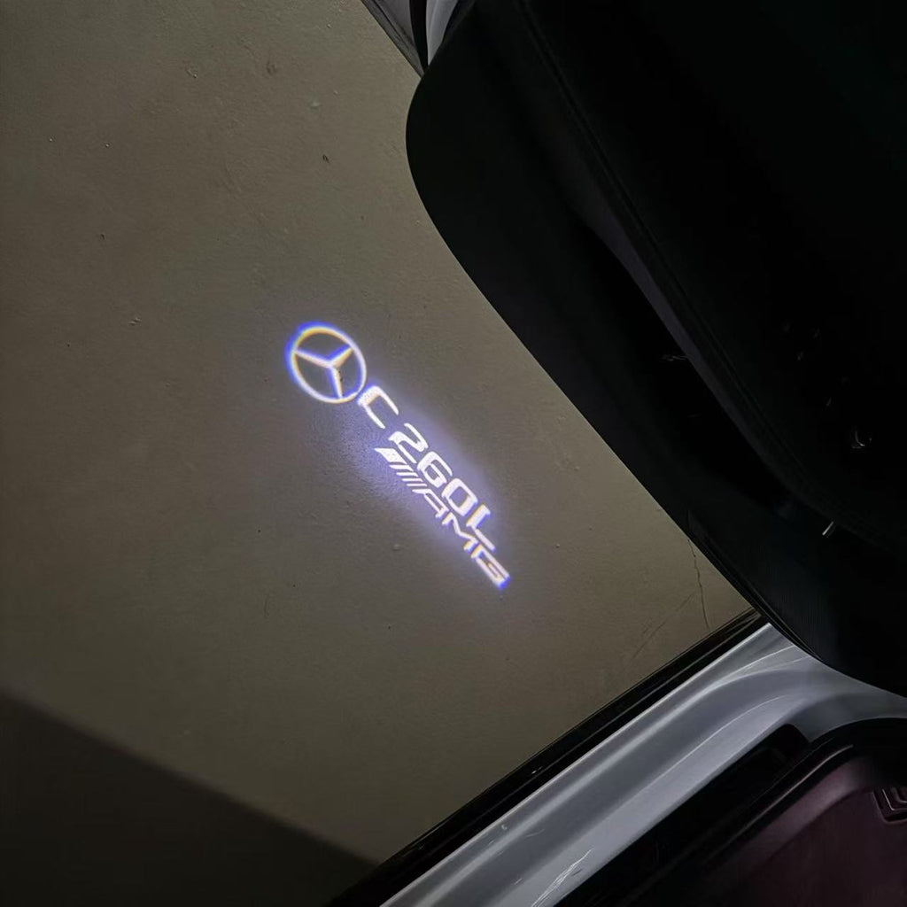 LUCI PROIETTORI LOGO MERCEDES BENZ Nr.03 (quantità 1 = 1 set / 2 luci porta)
