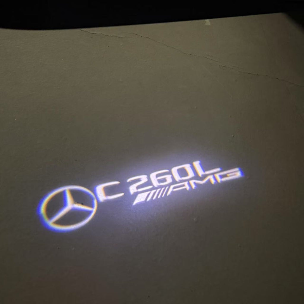 LUCI PROIETTORI LOGO MERCEDES BENZ Nr.03 (quantità 1 = 1 set / 2 luci porta)