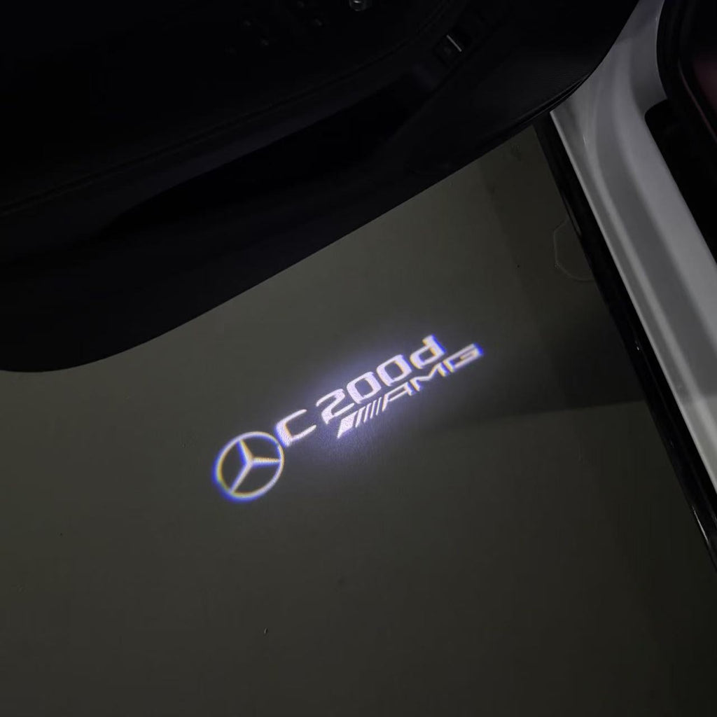 أضواء بروجكتور شعار MERCEDES BENZ رقم 03 (الكمية 1 = 1 مجموعة / 2 أضواء باب)