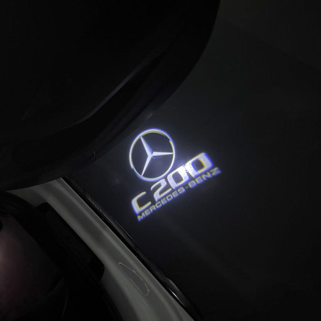 LUCI PROIETTORI LOGO MERCEDES BENZ Nr.03 (quantità 1 = 1 set / 2 luci porta)