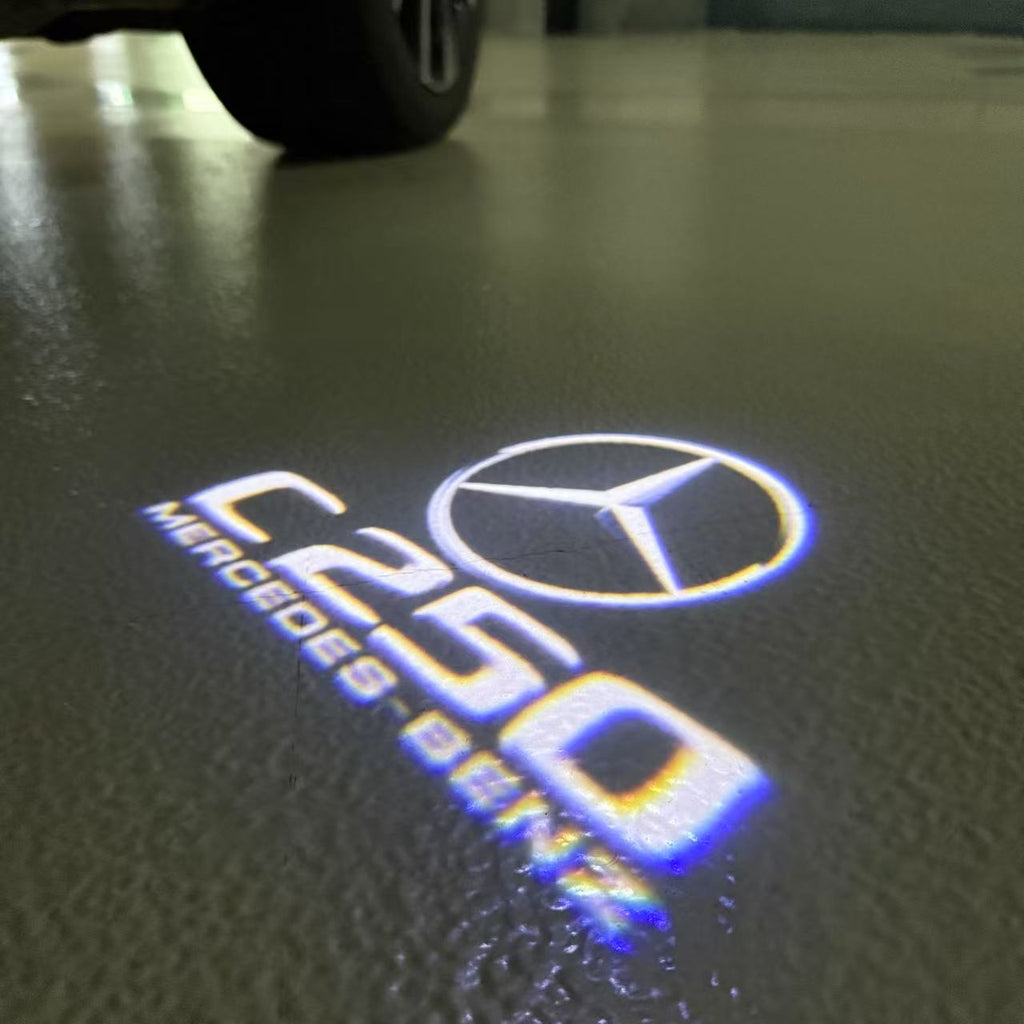 LUCI PROIETTORI LOGO MERCEDES BENZ Nr.03 (quantità 1 = 1 set / 2 luci porta)