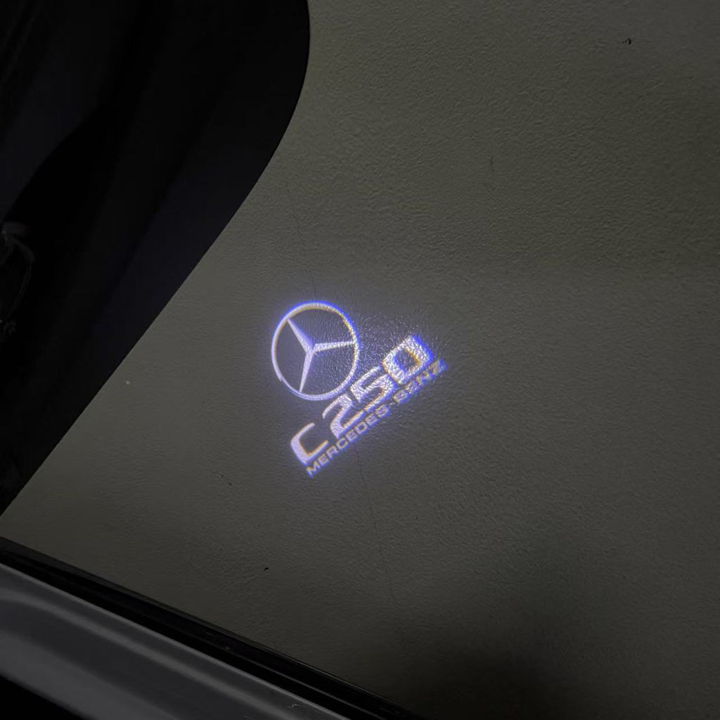 LUCI PROIETTORI LOGO MERCEDES BENZ Nr.03 (quantità 1 = 1 set / 2 luci porta)