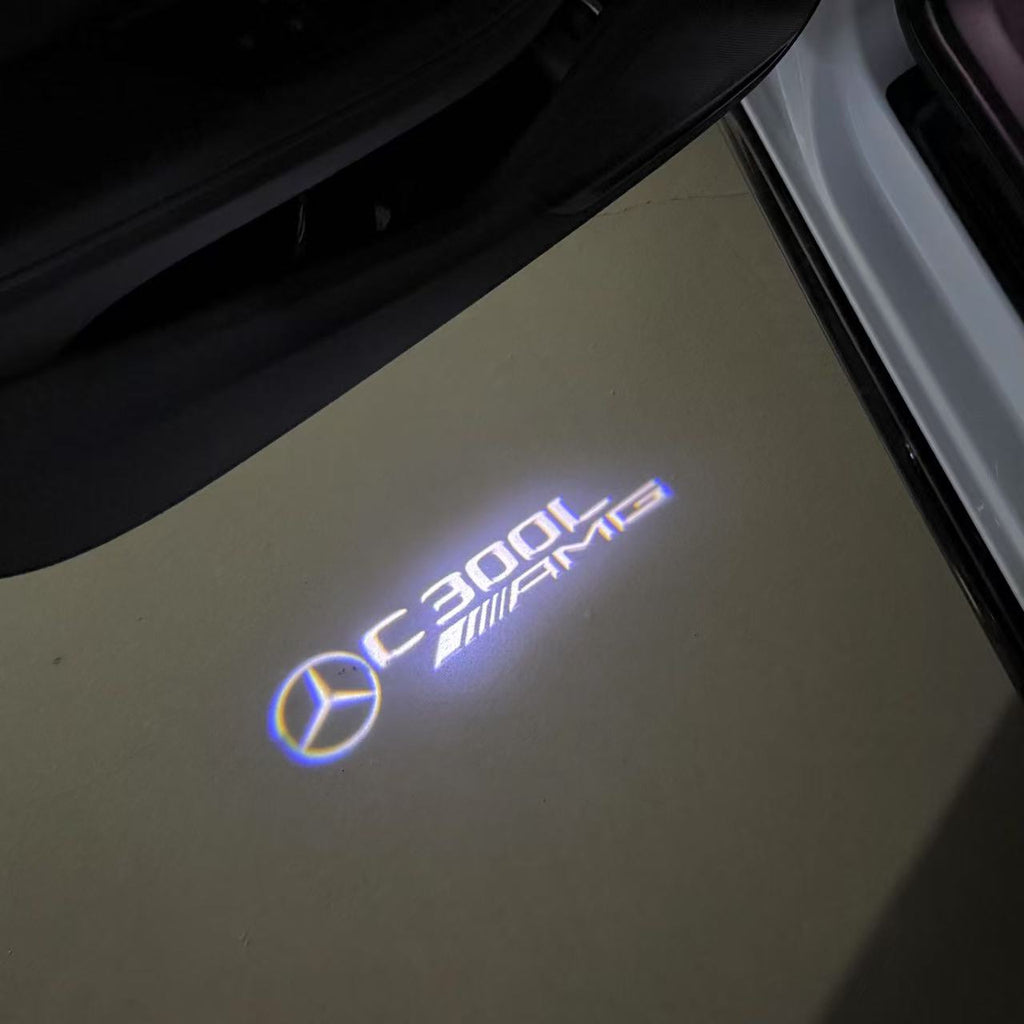 LUCI PROIETTORI LOGO MERCEDES BENZ Nr.03 (quantità 1 = 1 set / 2 luci porta)