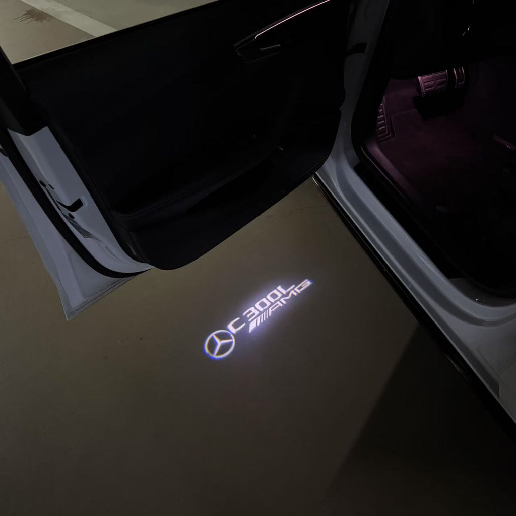 LUCI PROIETTORI LOGO MERCEDES BENZ Nr.03 (quantità 1 = 1 set / 2 luci porta)