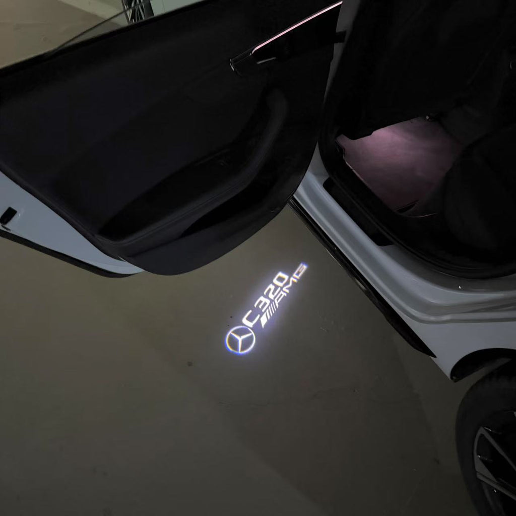 LUCI PROIETTORI LOGO MERCEDES BENZ Nr.03 (quantità 1 = 1 set / 2 luci porta)