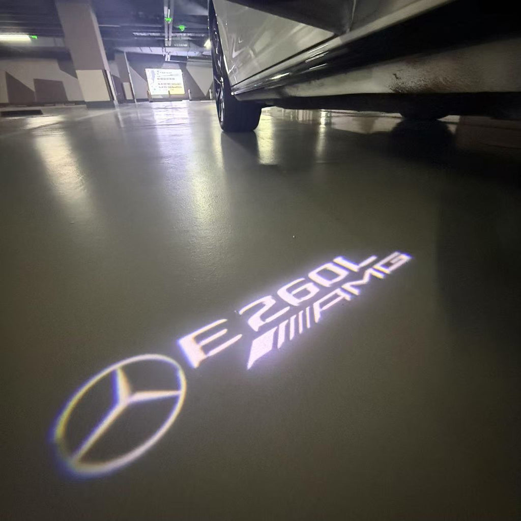 أضواء بروجكتور شعار MERCEDES BENZ رقم 03 (الكمية 1 = 1 مجموعة / 2 أضواء باب)