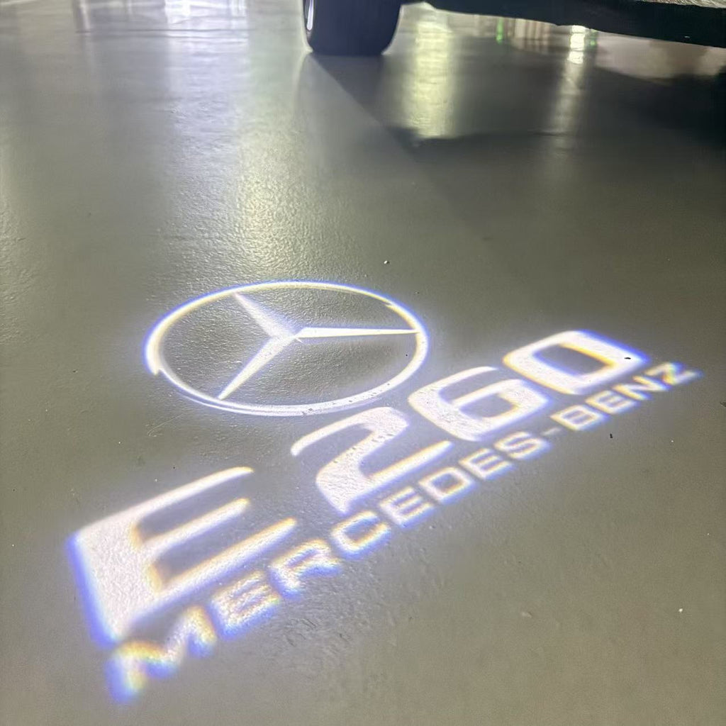 أضواء بروجكتور شعار MERCEDES BENZ رقم 03 (الكمية 1 = 1 مجموعة / 2 أضواء باب)