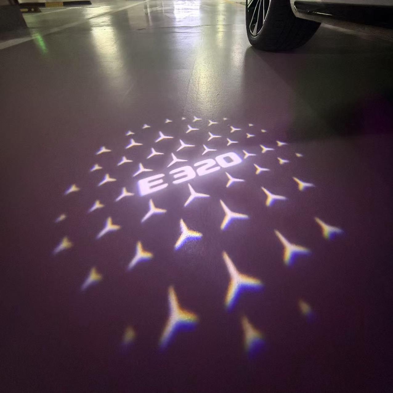 MERCEDES BENZ LOGO PROJECTOT LIGHTS Nr.03 (Menge 1 = 1 Sätze/2 Türleuchten)