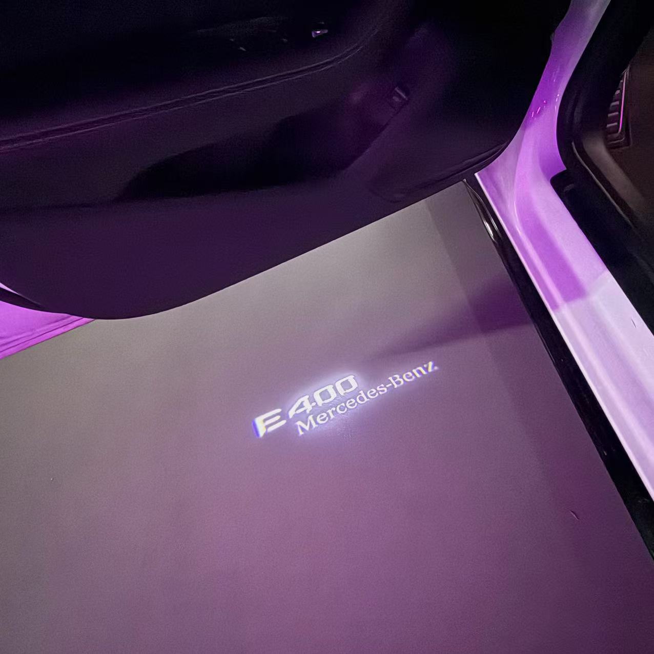 MERCEDES BENZ LOGO PROJECTOT LIGHTS Nr.03 (cantidad 1 = 1 juego/2 luces de puerta)