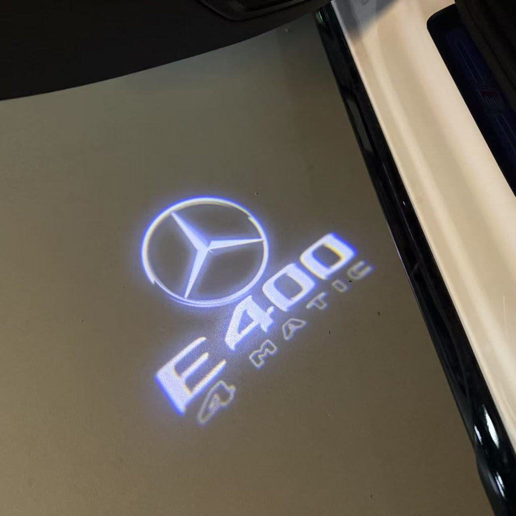 أضواء بروجكتور شعار MERCEDES BENZ رقم 03 (الكمية 1 = 1 مجموعة / 2 أضواء باب)
