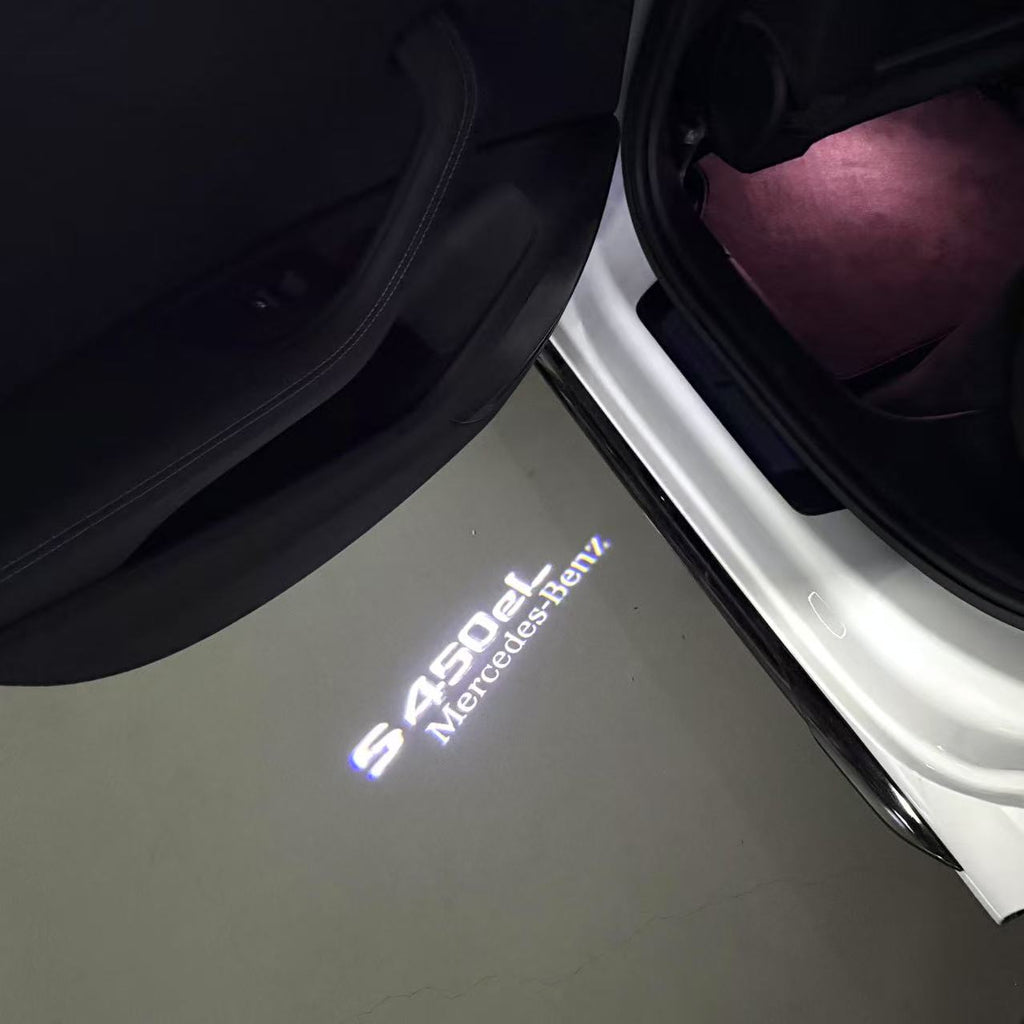 أضواء بروجكتور شعار MERCEDES BENZ رقم 03 (الكمية 1 = 1 مجموعة / 2 أضواء باب)