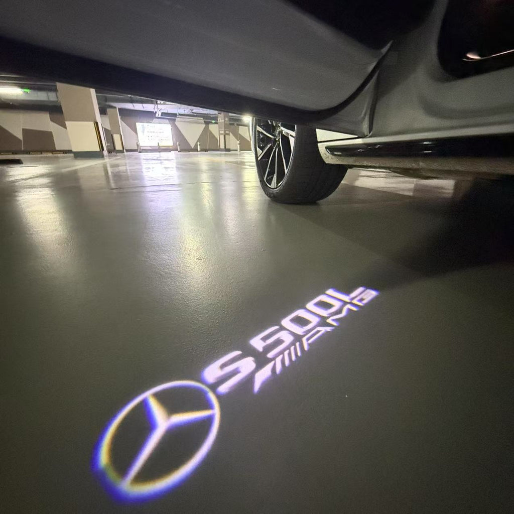 أضواء بروجكتور شعار MERCEDES BENZ رقم 03 (الكمية 1 = 1 مجموعة / 2 أضواء باب)
