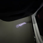 أضواء بروجكتور شعار MERCEDES BENZ رقم 03 (الكمية 1 = 1 مجموعة / 2 أضواء باب)