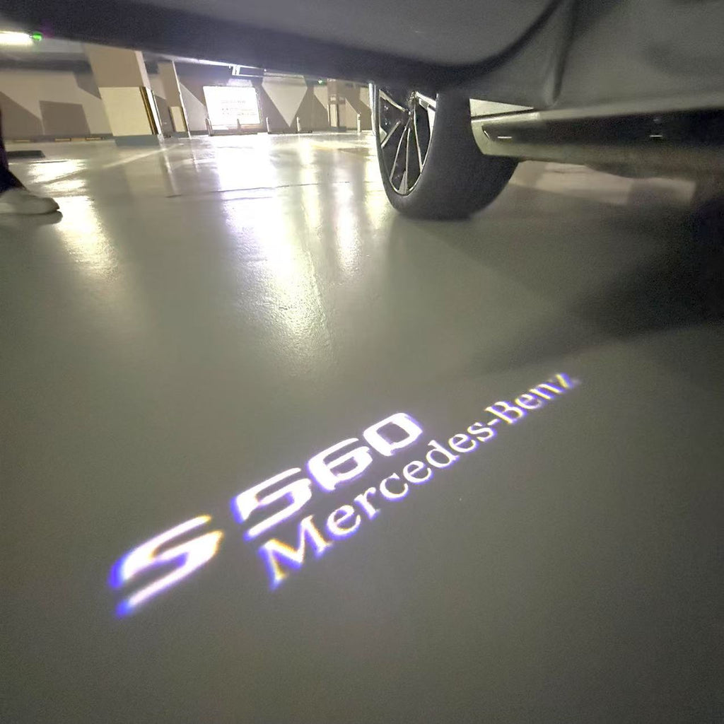 أضواء بروجكتور شعار MERCEDES BENZ رقم 03 (الكمية 1 = 1 مجموعة / 2 أضواء باب)