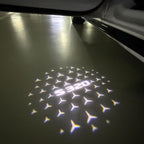 MERCEDES BENZ LOGO PROJECTOT LIGHTS Nr.03 (cantidad 1 = 1 juego/2 luces de puerta)