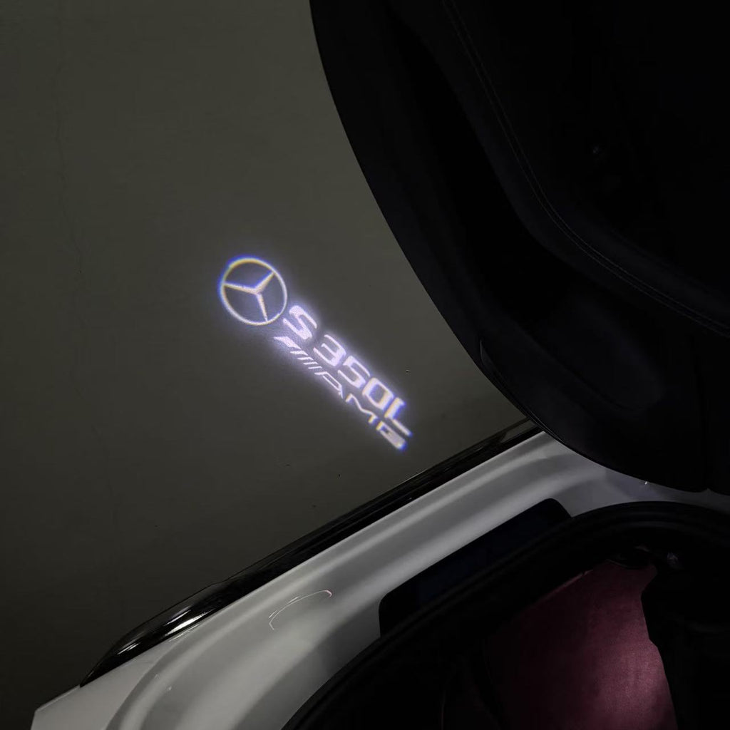 أضواء بروجكتور شعار MERCEDES BENZ رقم 03 (الكمية 1 = 1 مجموعة / 2 أضواء باب)