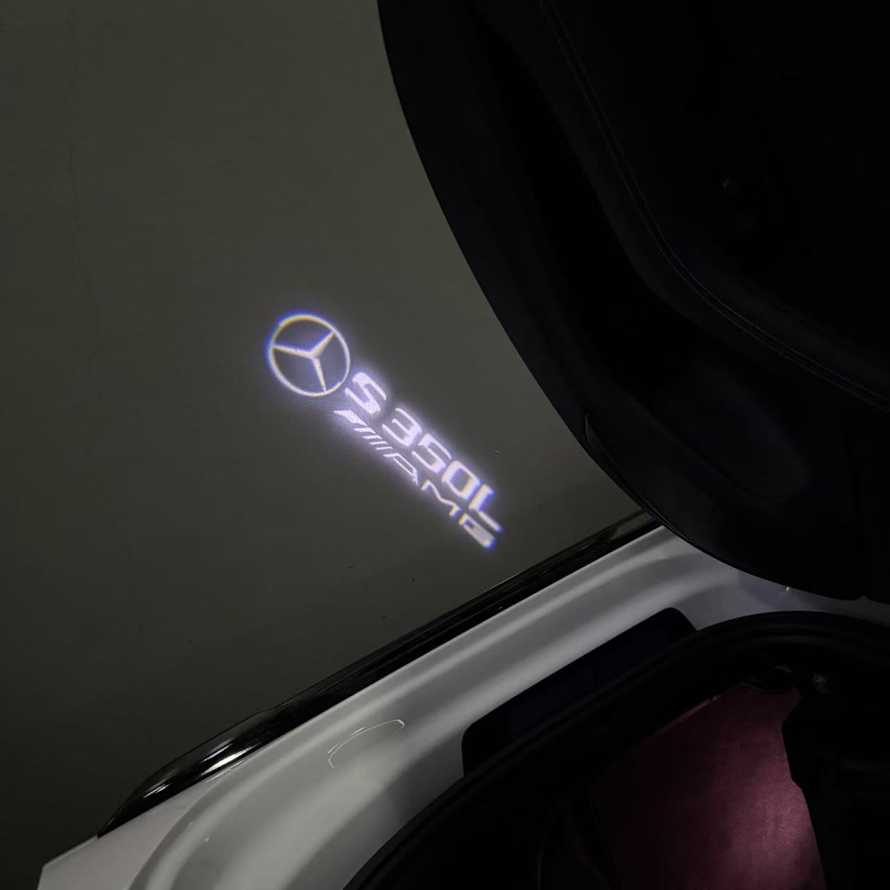 MERCEDES BENZ S 350L LOGO PROJECTOR LIGHTS  (quantity 1 = 1 sets/2 door lights)Nr.03f026