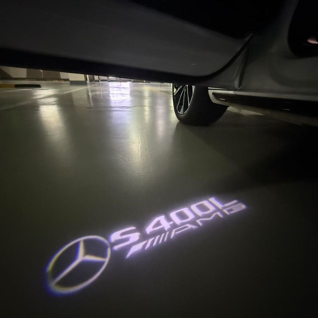 أضواء بروجكتور شعار MERCEDES BENZ رقم 03 (الكمية 1 = 1 مجموعة / 2 أضواء باب)