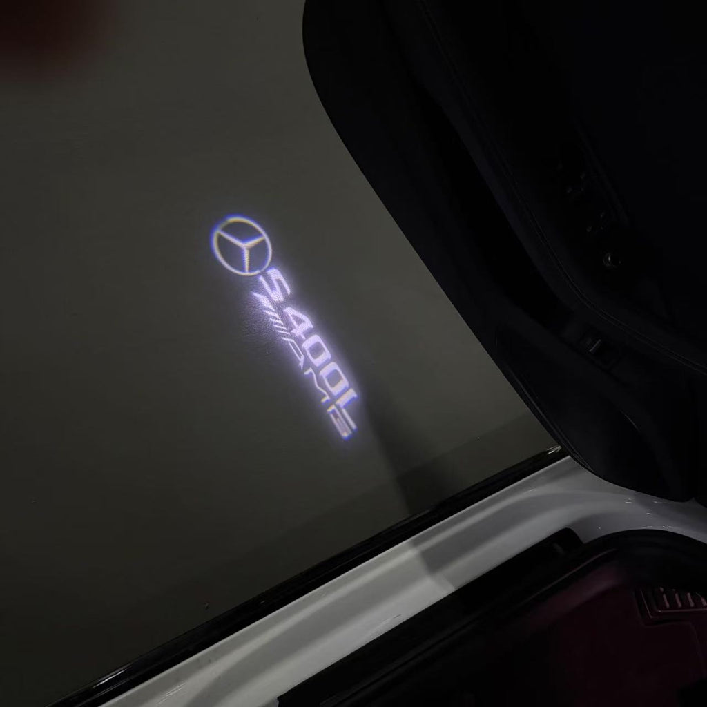 أضواء بروجكتور شعار MERCEDES BENZ رقم 03 (الكمية 1 = 1 مجموعة / 2 أضواء باب)