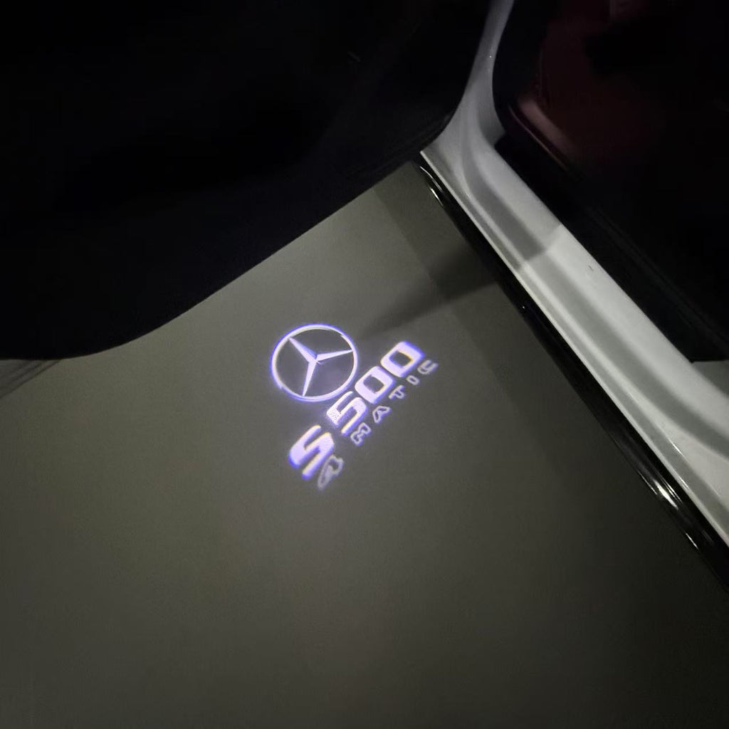 أضواء بروجكتور شعار MERCEDES BENZ رقم 03 (الكمية 1 = 1 مجموعة / 2 أضواء باب)