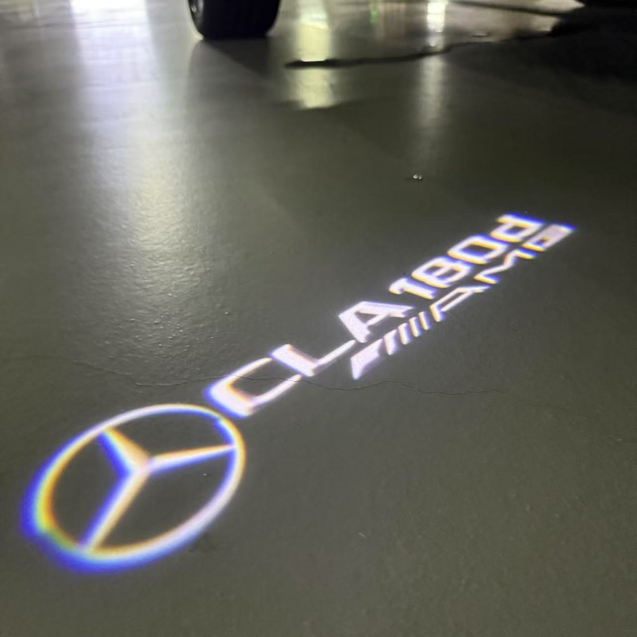 LUCI PROIETTORI LOGO MERCEDES BENZ Nr.03 (quantità 1 = 1 set / 2 luci porta)