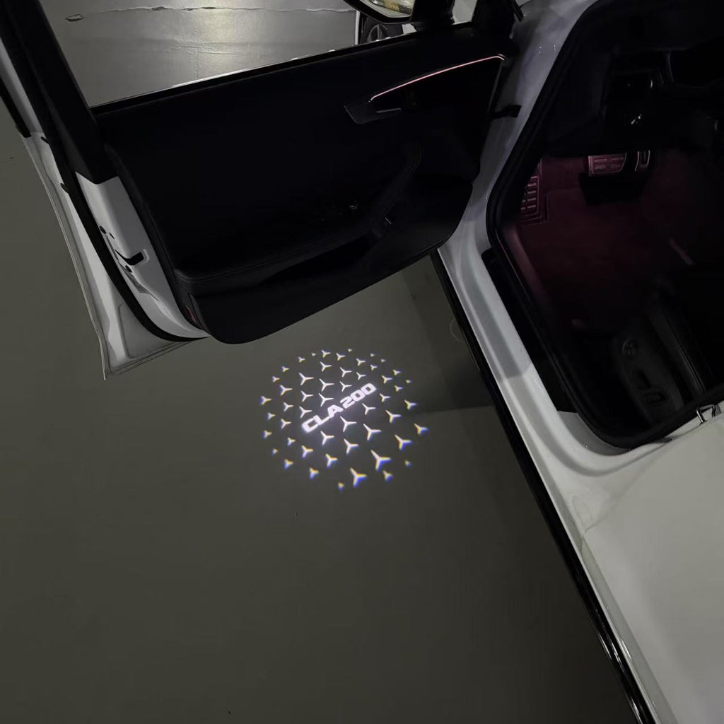 أضواء بروجكتور شعار MERCEDES BENZ رقم 03 (الكمية 1 = 1 مجموعة / 2 أضواء باب)