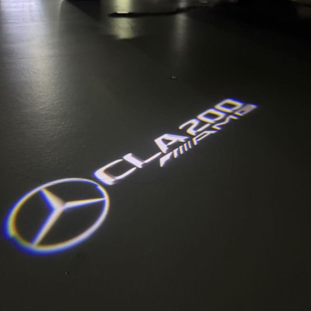 أضواء بروجكتور شعار MERCEDES BENZ رقم 03 (الكمية 1 = 1 مجموعة / 2 أضواء باب)