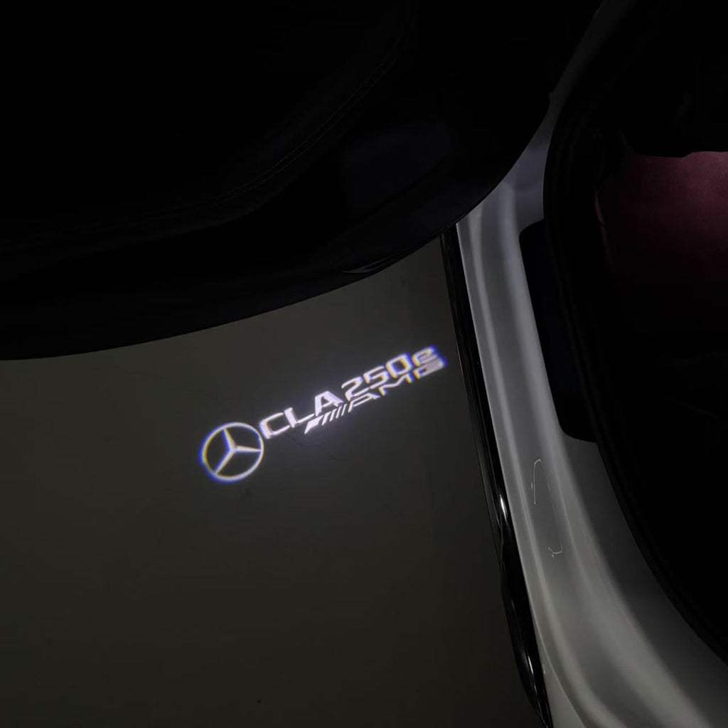 أضواء بروجكتور شعار MERCEDES BENZ رقم 03 (الكمية 1 = 1 مجموعة / 2 أضواء باب)