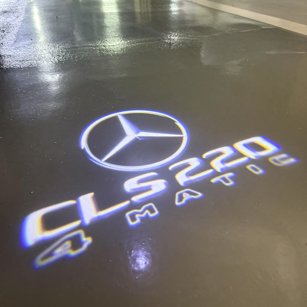 أضواء بروجكتور شعار MERCEDES BENZ رقم 03 (الكمية 1 = 1 مجموعة / 2 أضواء باب)