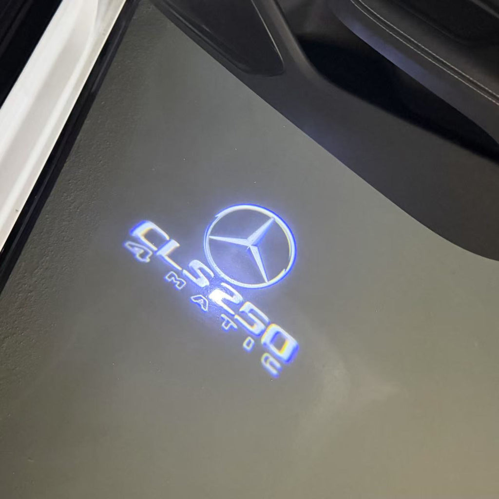 أضواء بروجكتور شعار MERCEDES BENZ رقم 03 (الكمية 1 = 1 مجموعة / 2 أضواء باب)