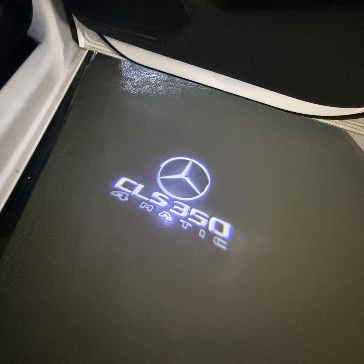 أضواء بروجكتور شعار MERCEDES BENZ رقم 03 (الكمية 1 = 1 مجموعة / 2 أضواء باب)