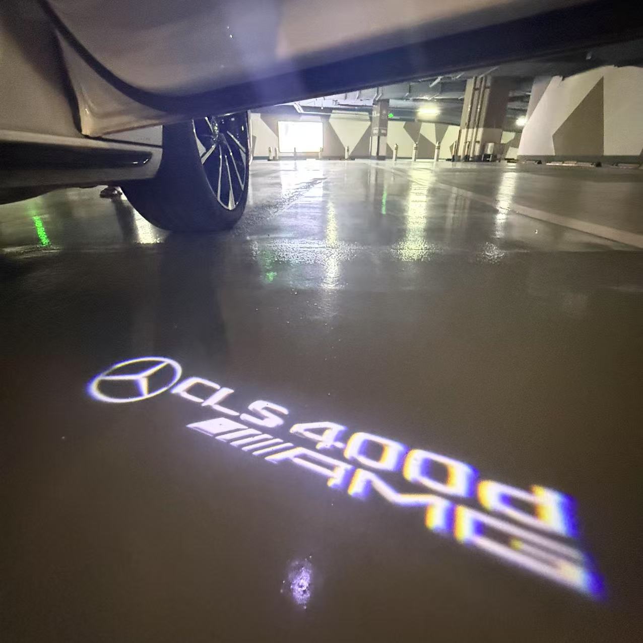 أضواء بروجكتور شعار MERCEDES BENZ رقم 03 (الكمية 1 = 1 مجموعة / 2 أضواء باب)
