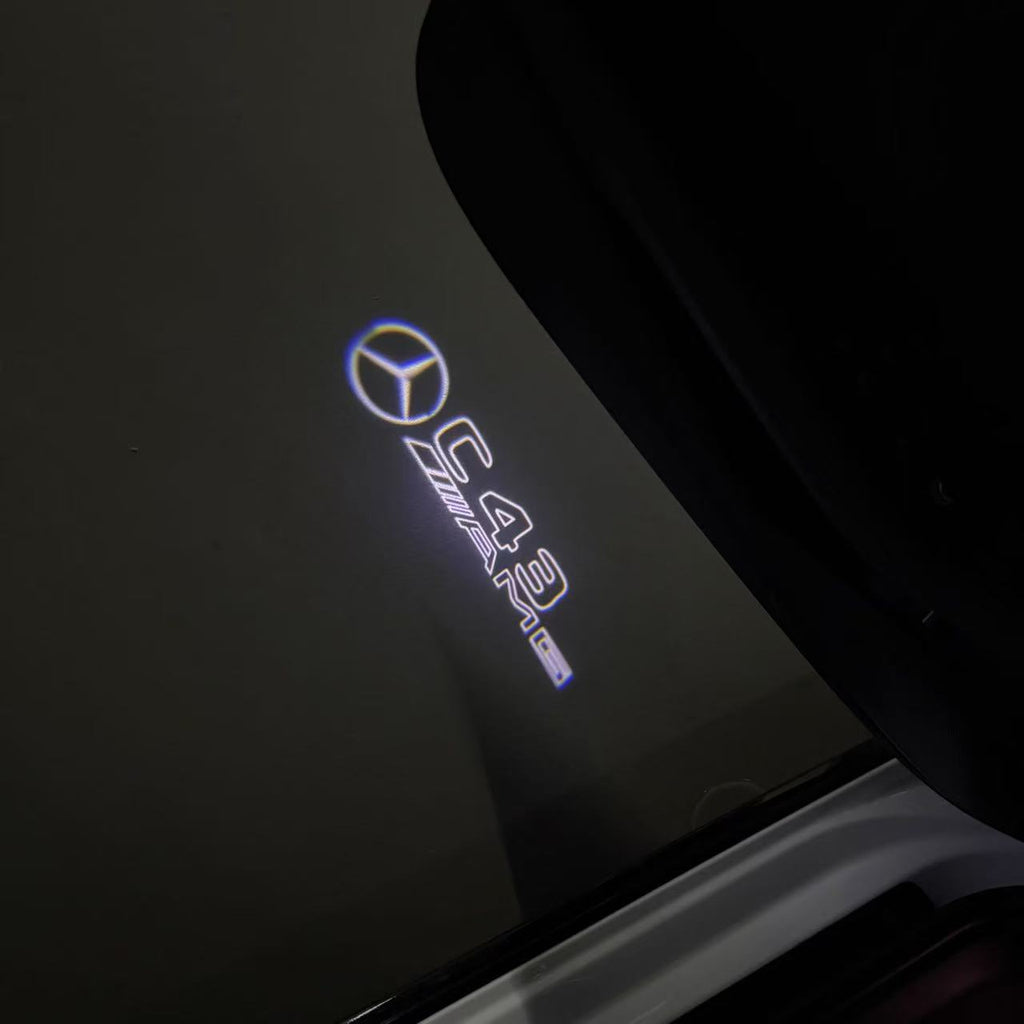 أضواء بروجكتور شعار MERCEDES BENZ رقم 03 (الكمية 1 = 1 مجموعة / 2 أضواء باب)